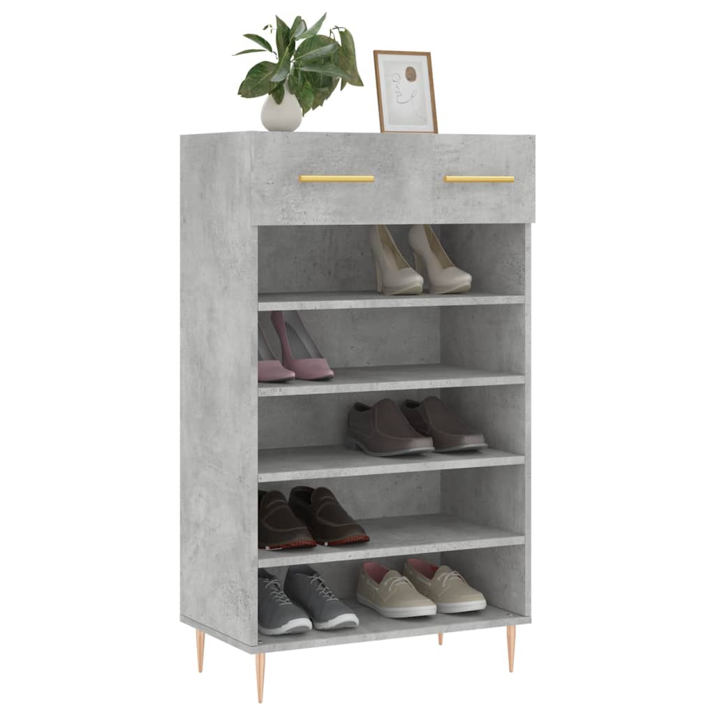 Schoenenkast 60x35x105 cm bewerkt hout betongrijs Kasten & opbergmeubelen | Creëer jouw Trendy Thuis | Gratis bezorgd & Retour | Trendy.nl