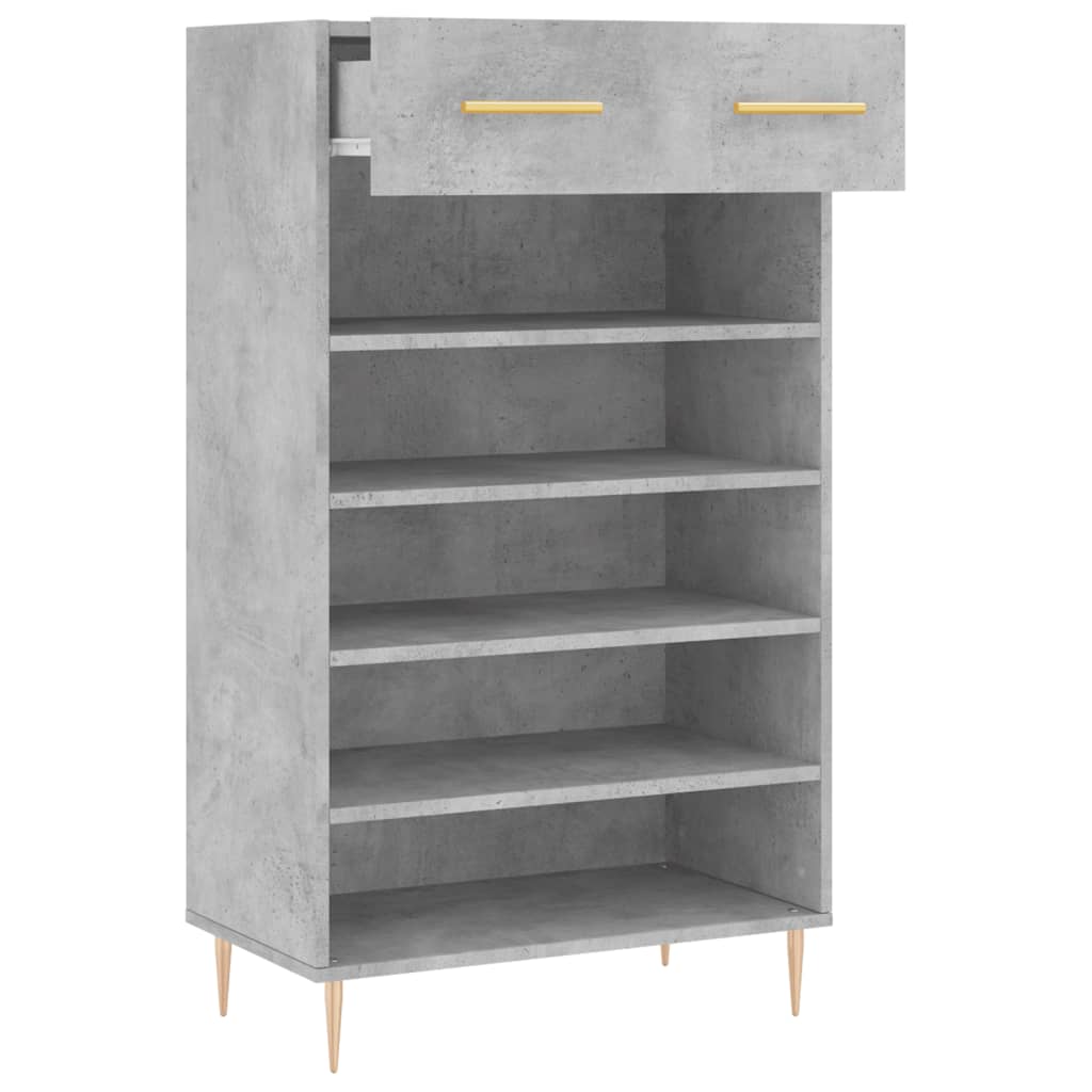 Schoenenkast 60x35x105 cm bewerkt hout betongrijs Kasten & opbergmeubelen | Creëer jouw Trendy Thuis | Gratis bezorgd & Retour | Trendy.nl