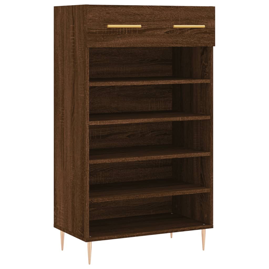 Schoenenkast 60x35x105 cm bewerkt hout bruin eikenkleur Kasten & opbergmeubelen | Creëer jouw Trendy Thuis | Gratis bezorgd & Retour | Trendy.nl