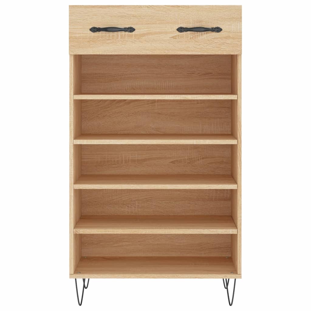 Schoenenkast 60x35x105 cm bewerkt hout sonoma eikenkleurig Kasten & opbergmeubelen | Creëer jouw Trendy Thuis | Gratis bezorgd & Retour | Trendy.nl