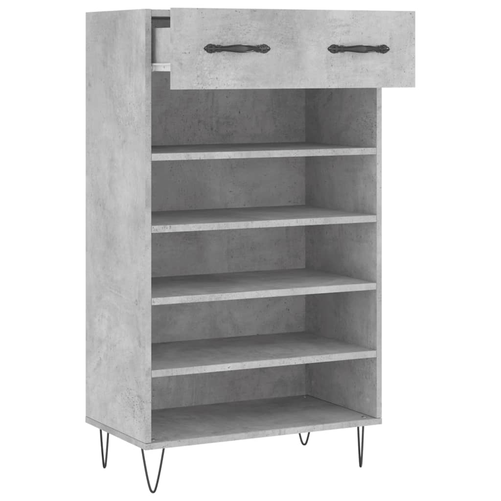 Schoenenkast 60x35x105 cm bewerkt hout betongrijs Kasten & opbergmeubelen | Creëer jouw Trendy Thuis | Gratis bezorgd & Retour | Trendy.nl