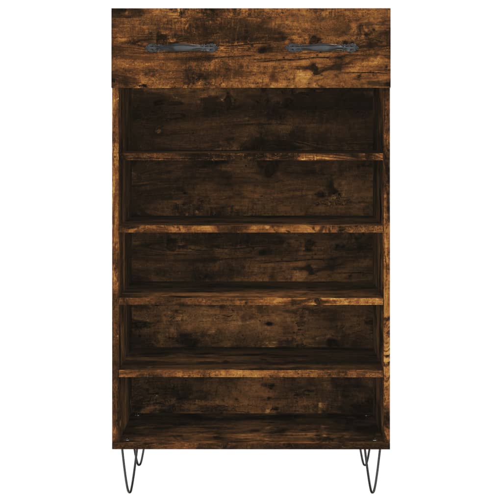 Schoenenkast 60x35x105 cm bewerkt hout gerookt eikenkleurig Kasten & opbergmeubelen | Creëer jouw Trendy Thuis | Gratis bezorgd & Retour | Trendy.nl