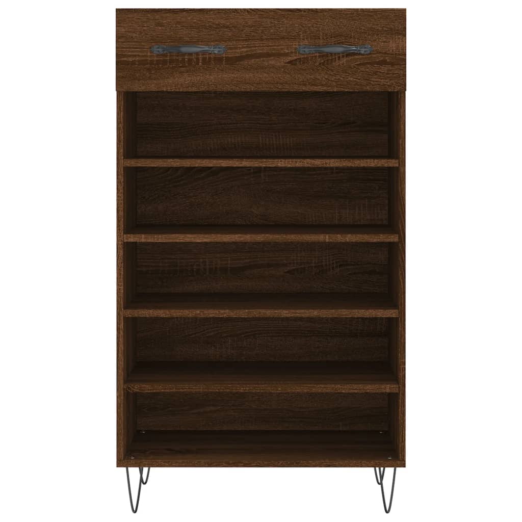 Schoenenkast 60x35x105 cm bewerkt hout bruin eikenkleur Kasten & opbergmeubelen | Creëer jouw Trendy Thuis | Gratis bezorgd & Retour | Trendy.nl