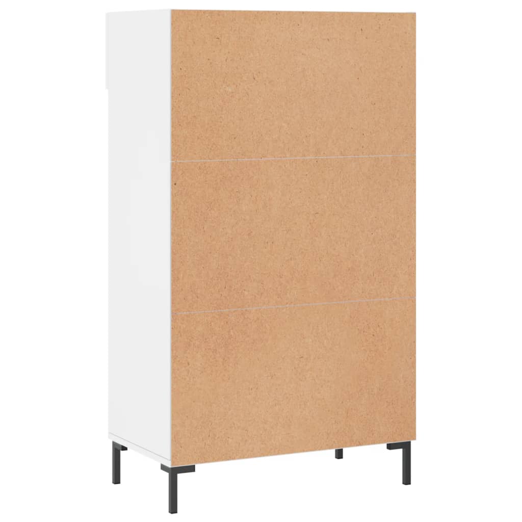 Schoenenkast 60x35x105 cm bewerkt hout hoogglans wit Kasten & opbergmeubelen | Creëer jouw Trendy Thuis | Gratis bezorgd & Retour | Trendy.nl