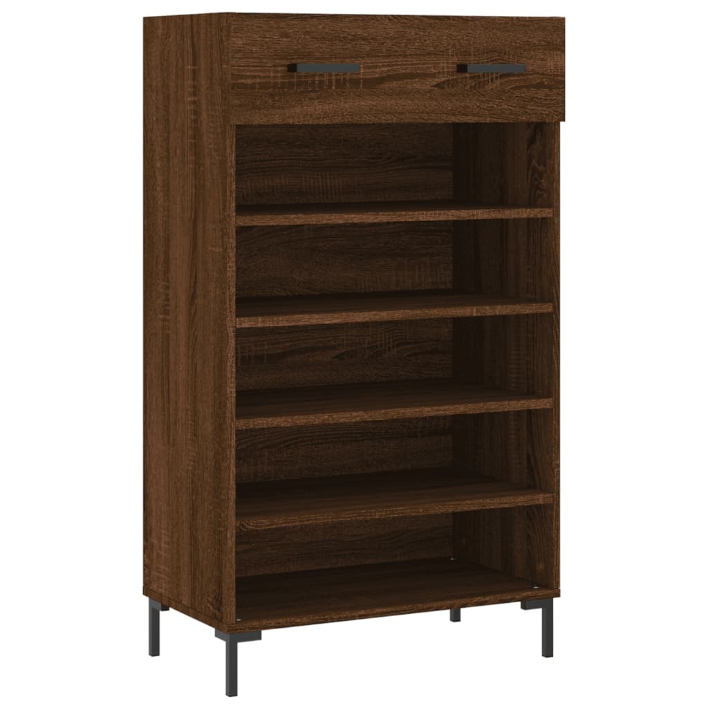 Schoenenkast 60x35x105 cm bewerkt hout bruin eikenkleur Kasten & opbergmeubelen | Creëer jouw Trendy Thuis | Gratis bezorgd & Retour | Trendy.nl