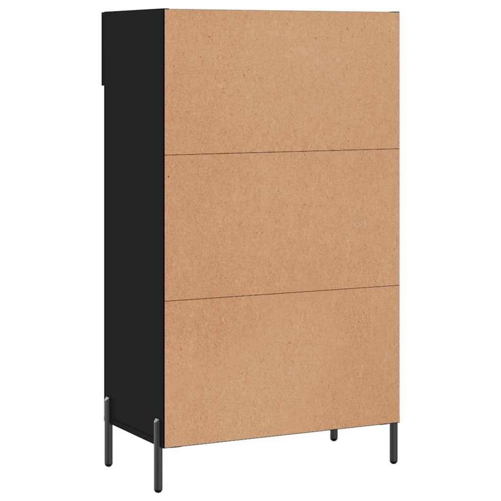 Schoenenkast 60x35x105 cm bewerkt hout zwart Kasten & opbergmeubelen | Creëer jouw Trendy Thuis | Gratis bezorgd & Retour | Trendy.nl