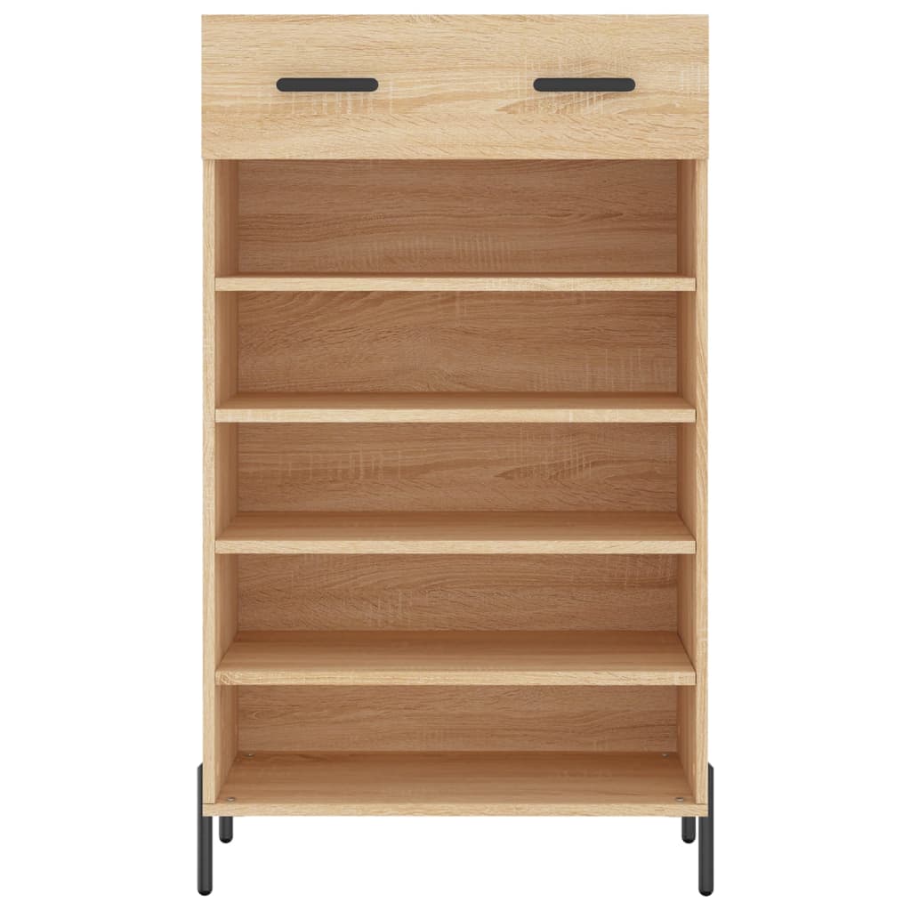 Schoenenkast 60x35x105 cm bewerkt hout sonoma eikenkleurig Kasten & opbergmeubelen | Creëer jouw Trendy Thuis | Gratis bezorgd & Retour | Trendy.nl