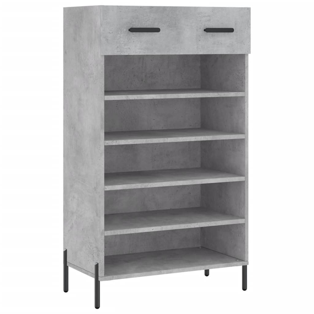 Schoenenkast 60x35x105 cm bewerkt hout betongrijs Kasten & opbergmeubelen | Creëer jouw Trendy Thuis | Gratis bezorgd & Retour | Trendy.nl