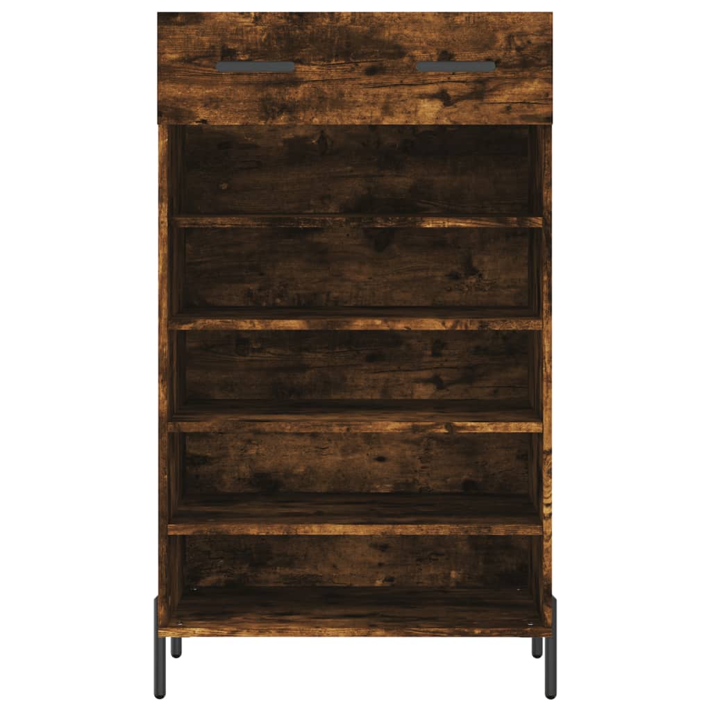 Schoenenkast 60x35x105 cm bewerkt hout gerookt eikenkleurig Kasten & opbergmeubelen | Creëer jouw Trendy Thuis | Gratis bezorgd & Retour | Trendy.nl