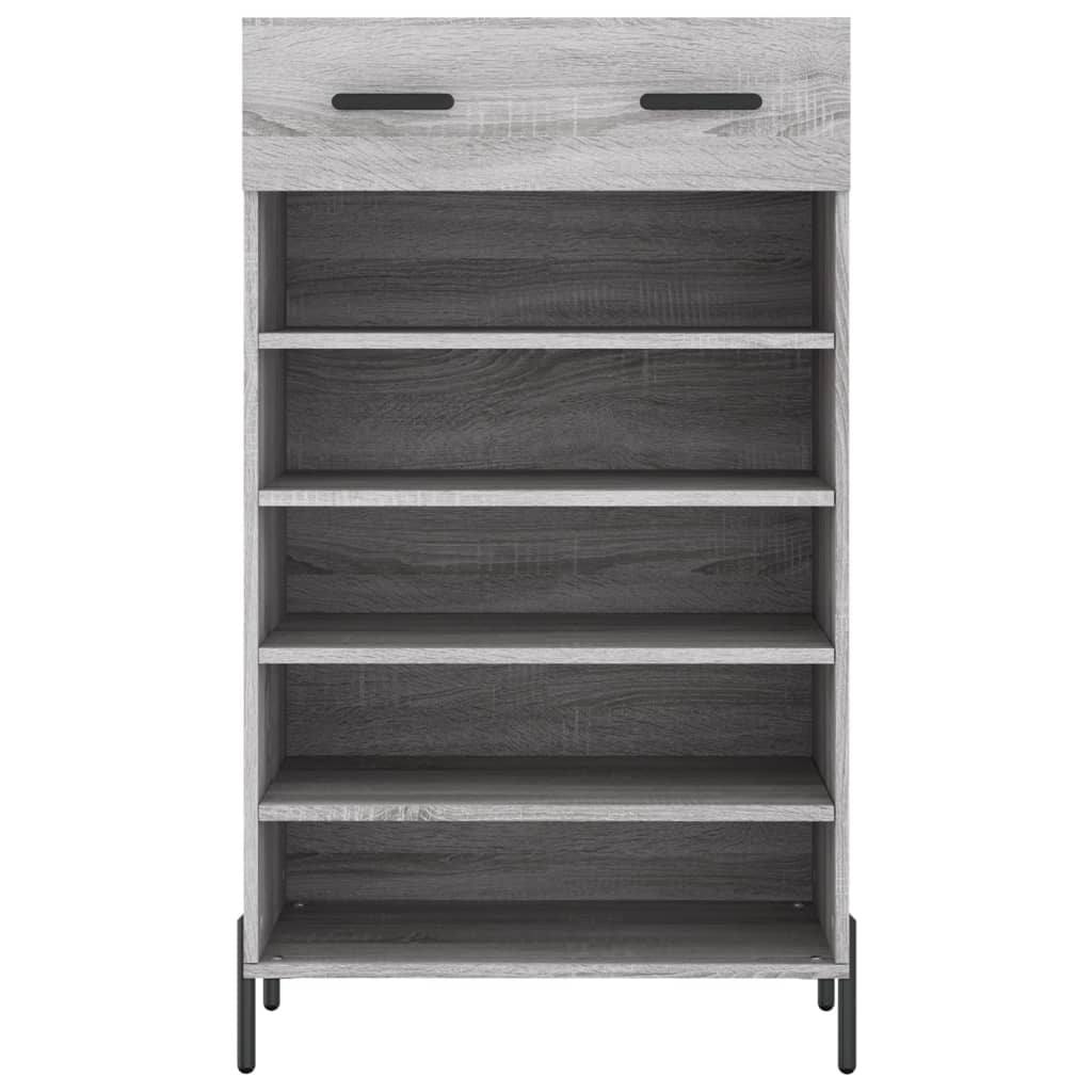 Schoenenkast 60x35x105 cm bewerkt hout grijs sonoma eikenkleur Kasten & opbergmeubelen | Creëer jouw Trendy Thuis | Gratis bezorgd & Retour | Trendy.nl