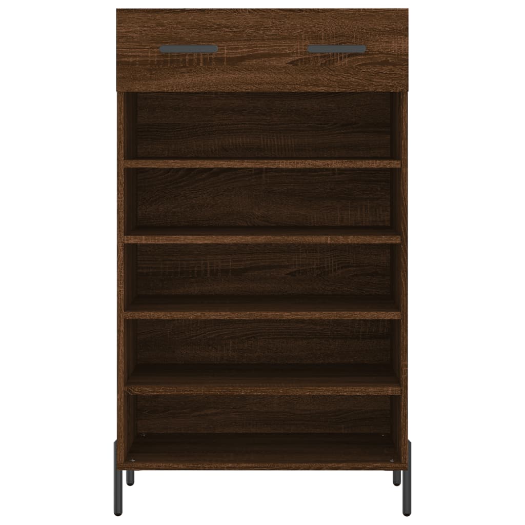 Schoenenkast 60x35x105 cm bewerkt hout bruin eikenkleur Kasten & opbergmeubelen | Creëer jouw Trendy Thuis | Gratis bezorgd & Retour | Trendy.nl