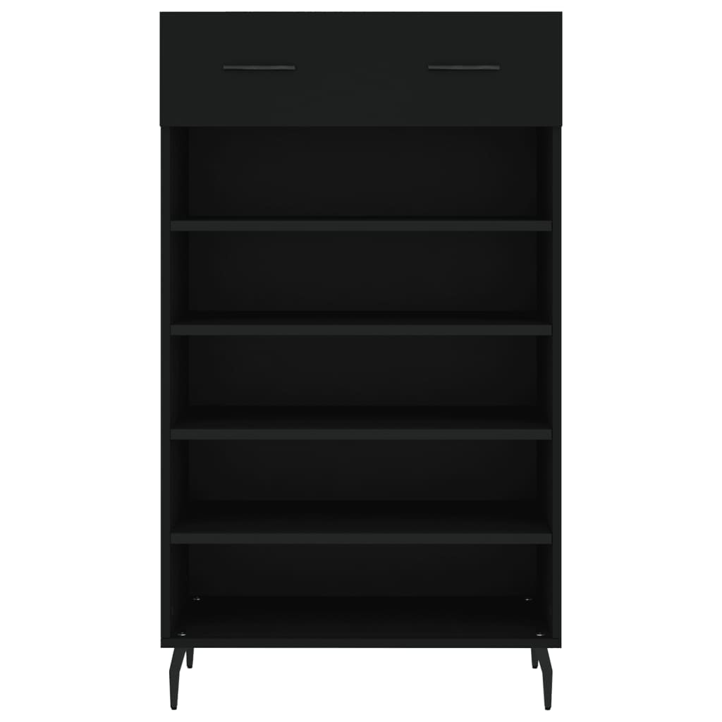 Schoenenkast 60x35x105 cm bewerkt hout zwart Kasten & opbergmeubelen | Creëer jouw Trendy Thuis | Gratis bezorgd & Retour | Trendy.nl