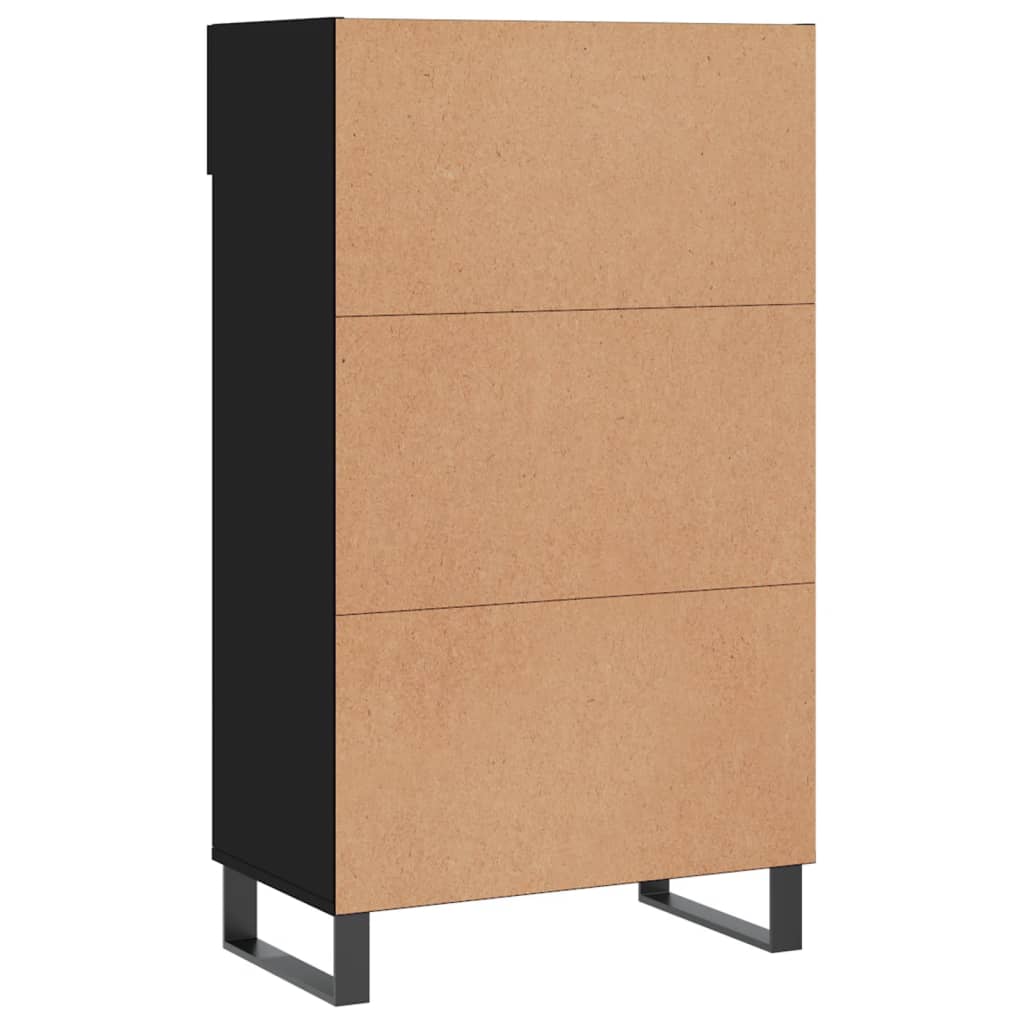 Schoenenkast 60x35x105 cm bewerkt hout zwart Kasten & opbergmeubelen | Creëer jouw Trendy Thuis | Gratis bezorgd & Retour | Trendy.nl