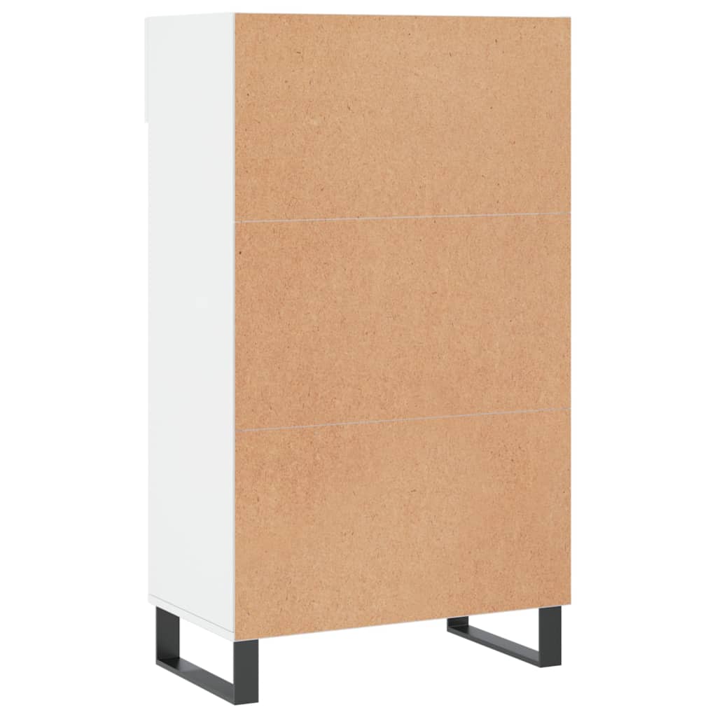 Schoenenkast 60x35x105 cm bewerkt hout hoogglans wit Kasten & opbergmeubelen | Creëer jouw Trendy Thuis | Gratis bezorgd & Retour | Trendy.nl