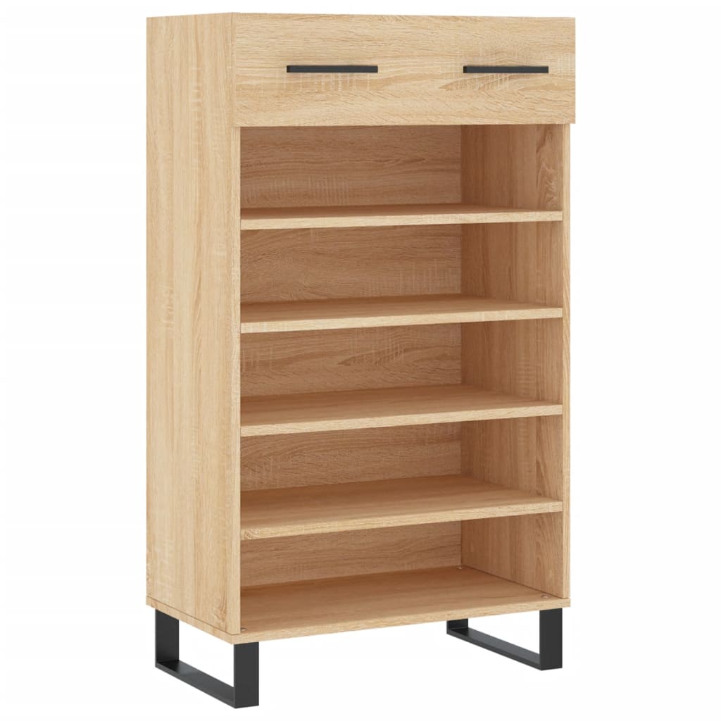 Schoenenkast 60x35x105 cm bewerkt hout sonoma eikenkleurig Kasten & opbergmeubelen | Creëer jouw Trendy Thuis | Gratis bezorgd & Retour | Trendy.nl