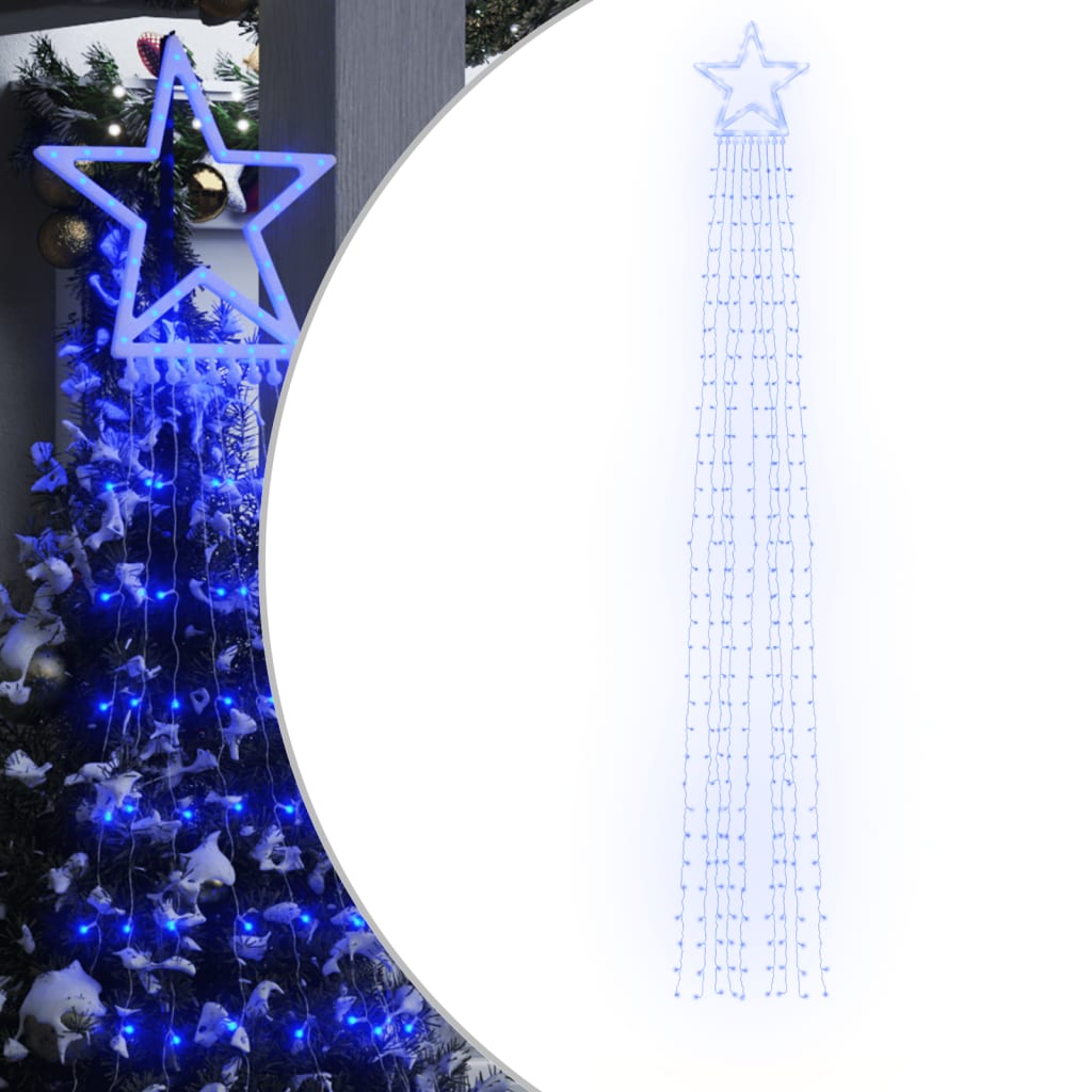 Kerstboomverlichting 320 blauwe LED's 375 cm Kerstverlichting | Creëer jouw Trendy Thuis | Gratis bezorgd & Retour | Trendy.nl