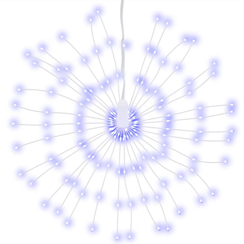 Kerstverlichting vuurwerk 4 st 140 LED's 17 cm blauw Kerstverlichting | Creëer jouw Trendy Thuis | Gratis bezorgd & Retour | Trendy.nl