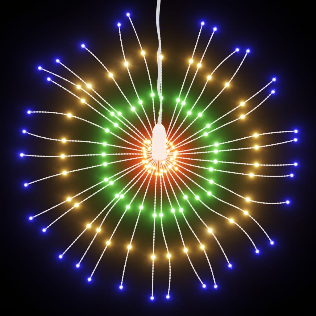 Kerstverlichting vuurwerk 140 meerkleurige LED's 17 cm Kerstverlichting | Creëer jouw Trendy Thuis | Gratis bezorgd & Retour | Trendy.nl