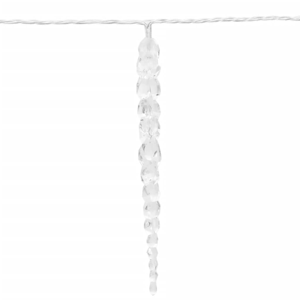 Kerstverlichting ijspegel met 100 LED's 10 m acryl PVC warmwit Kerstverlichting | Creëer jouw Trendy Thuis | Gratis bezorgd & Retour | Trendy.nl