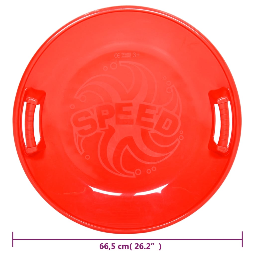 Slee rond 66,5 cm PP rood