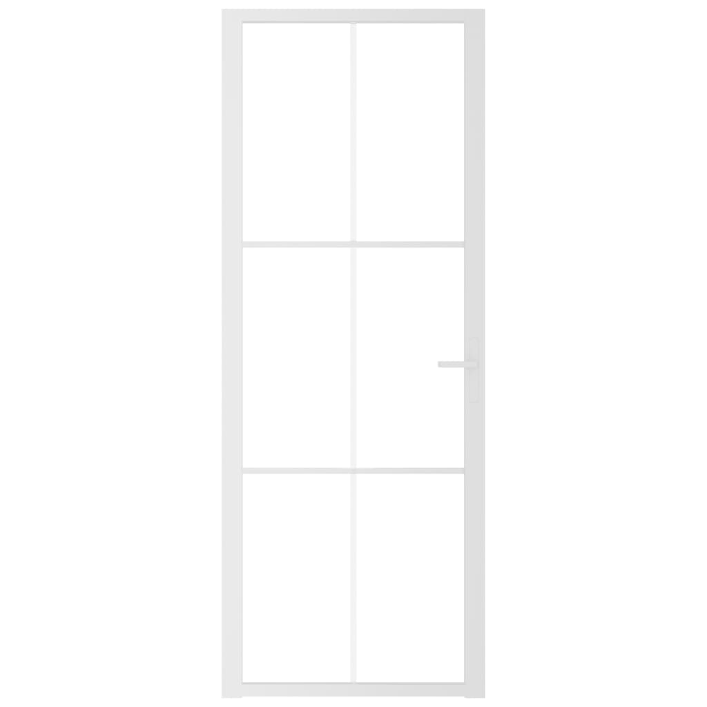 Binnendeur 76x201,5 cm ESG-glas en aluminium wit Voordeuren | Creëer jouw Trendy Thuis | Gratis bezorgd & Retour | Trendy.nl