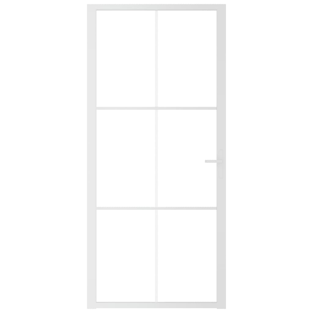 Binnendeur 93x201,5 cm ESG-glas en aluminium wit Voordeuren | Creëer jouw Trendy Thuis | Gratis bezorgd & Retour | Trendy.nl