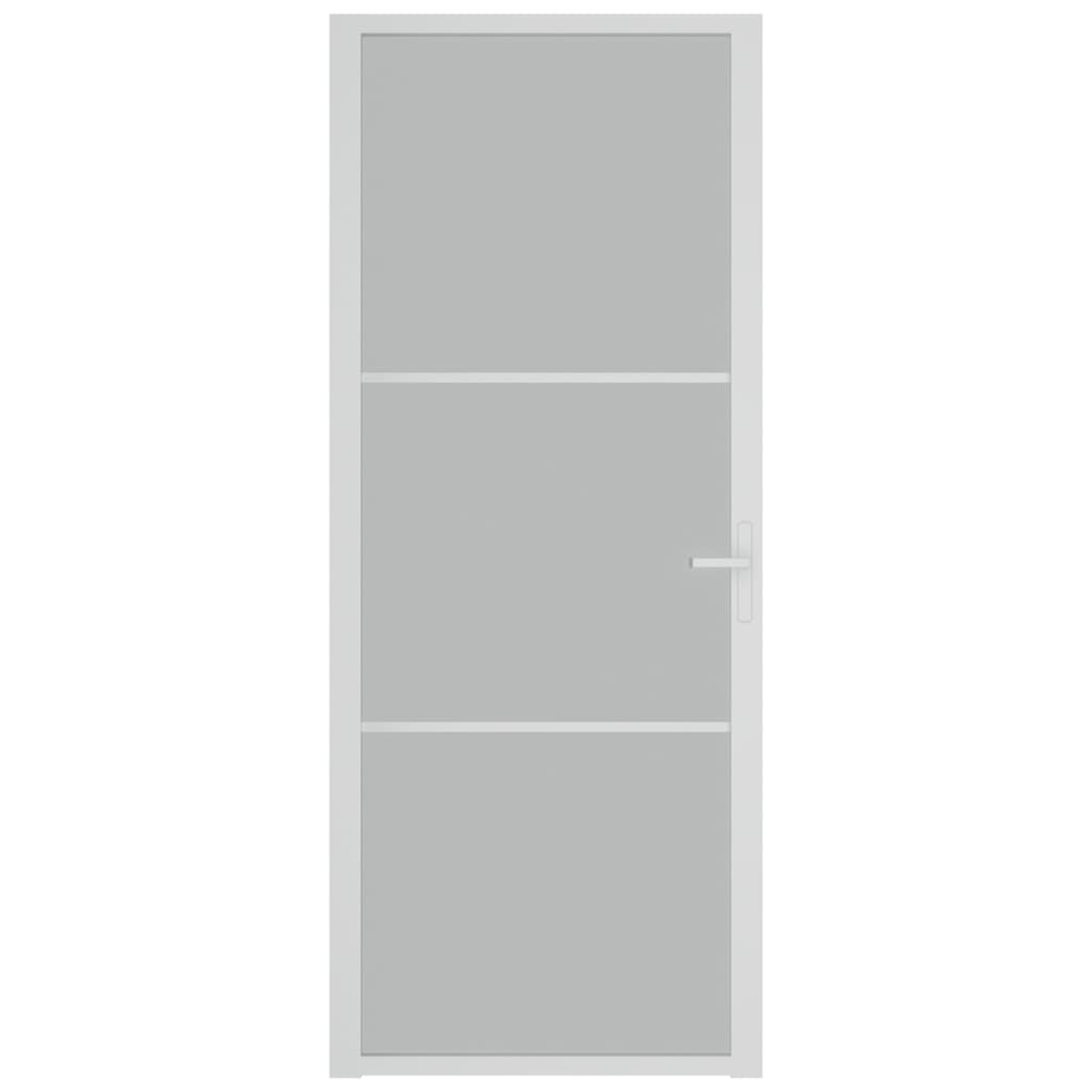 Binnendeur 83x201,5 cm matglas en aluminium wit Voordeuren | Creëer jouw Trendy Thuis | Gratis bezorgd & Retour | Trendy.nl
