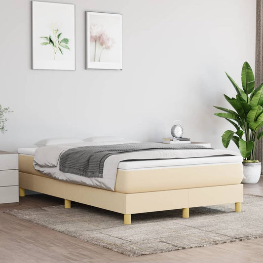 "Luxe crèmekleurige boxspring met matras in maat 120x200 cm - Upgrade je slaapkamer met stijl"