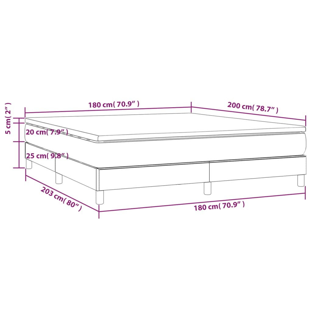 Boxspring met matras fluweel donkergroen 180x200 cm Bedden & bedframes | Creëer jouw Trendy Thuis | Gratis bezorgd & Retour | Trendy.nl