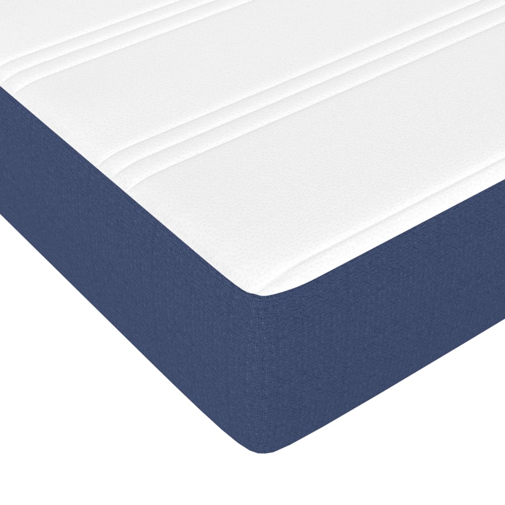 Boxspring met matras stof blauw 140x200 cm Bedden & bedframes | Creëer jouw Trendy Thuis | Gratis bezorgd & Retour | Trendy.nl