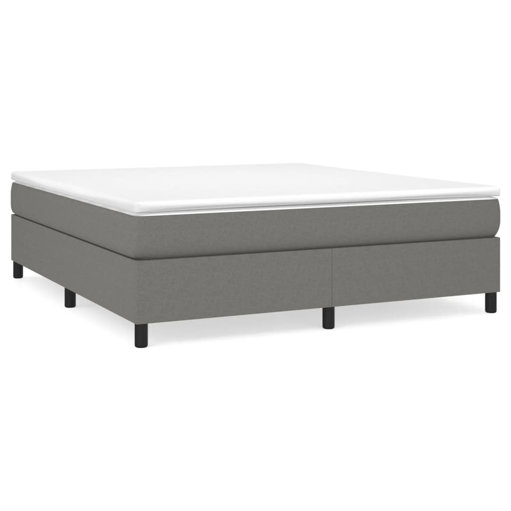 Boxspring met matras stof donkergrijs 180x200 cm Bedden & bedframes | Creëer jouw Trendy Thuis | Gratis bezorgd & Retour | Trendy.nl