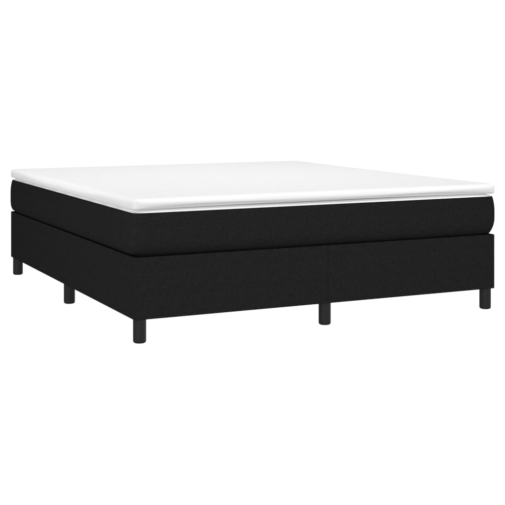 Boxspring met matras stof zwart 180x200 cm Bedden & bedframes | Creëer jouw Trendy Thuis | Gratis bezorgd & Retour | Trendy.nl