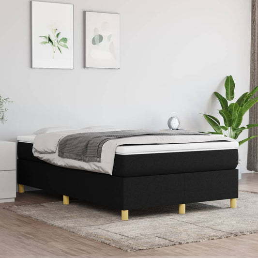 "Modern en comfortabel zwart boxspring bed met matras - 120x200 cm"