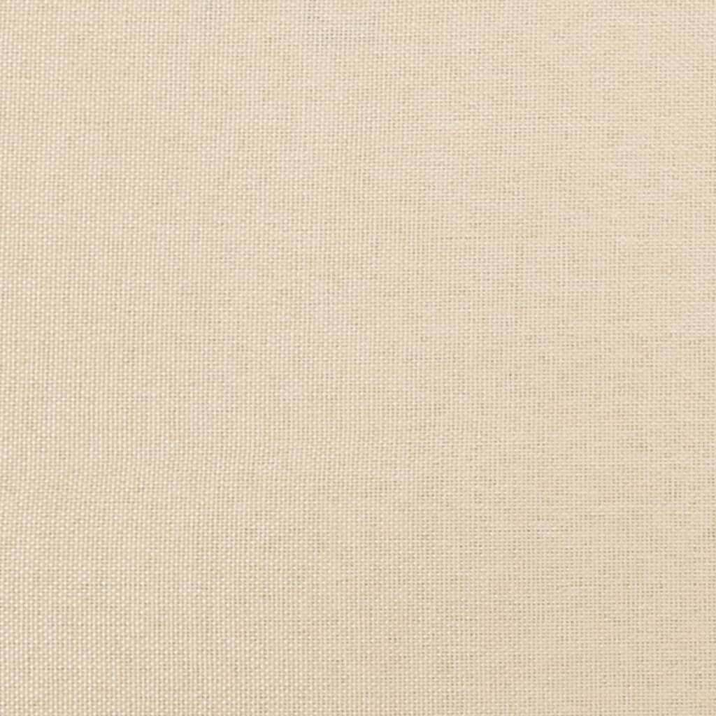 Boxspring met matras stof crèmekleurig 140x190 cm Bedden & bedframes | Creëer jouw Trendy Thuis | Gratis bezorgd & Retour | Trendy.nl