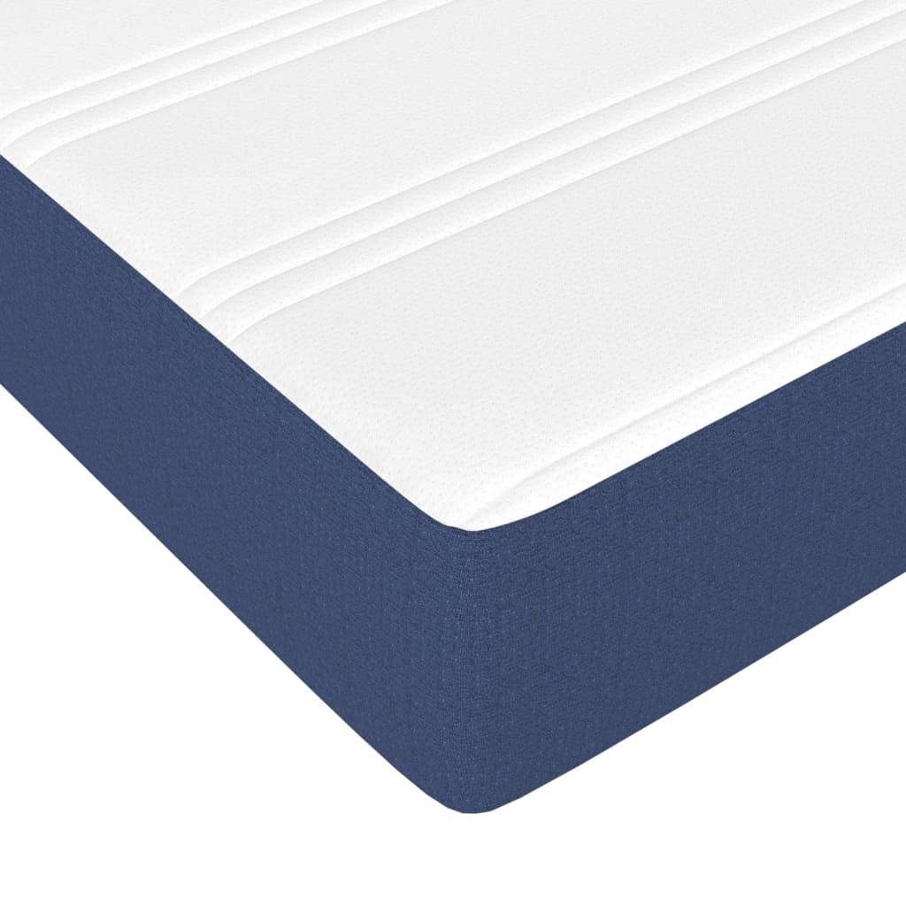 Boxspring met matras stof blauw 140x200 cm Bedden & bedframes | Creëer jouw Trendy Thuis | Gratis bezorgd & Retour | Trendy.nl