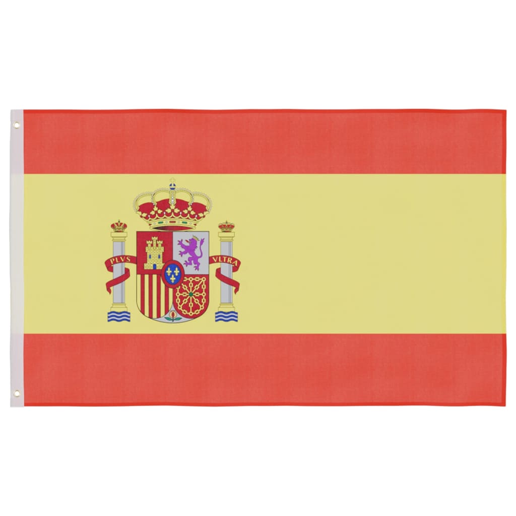 Vlag met vlaggenmast Spanje 6,23 m aluminium