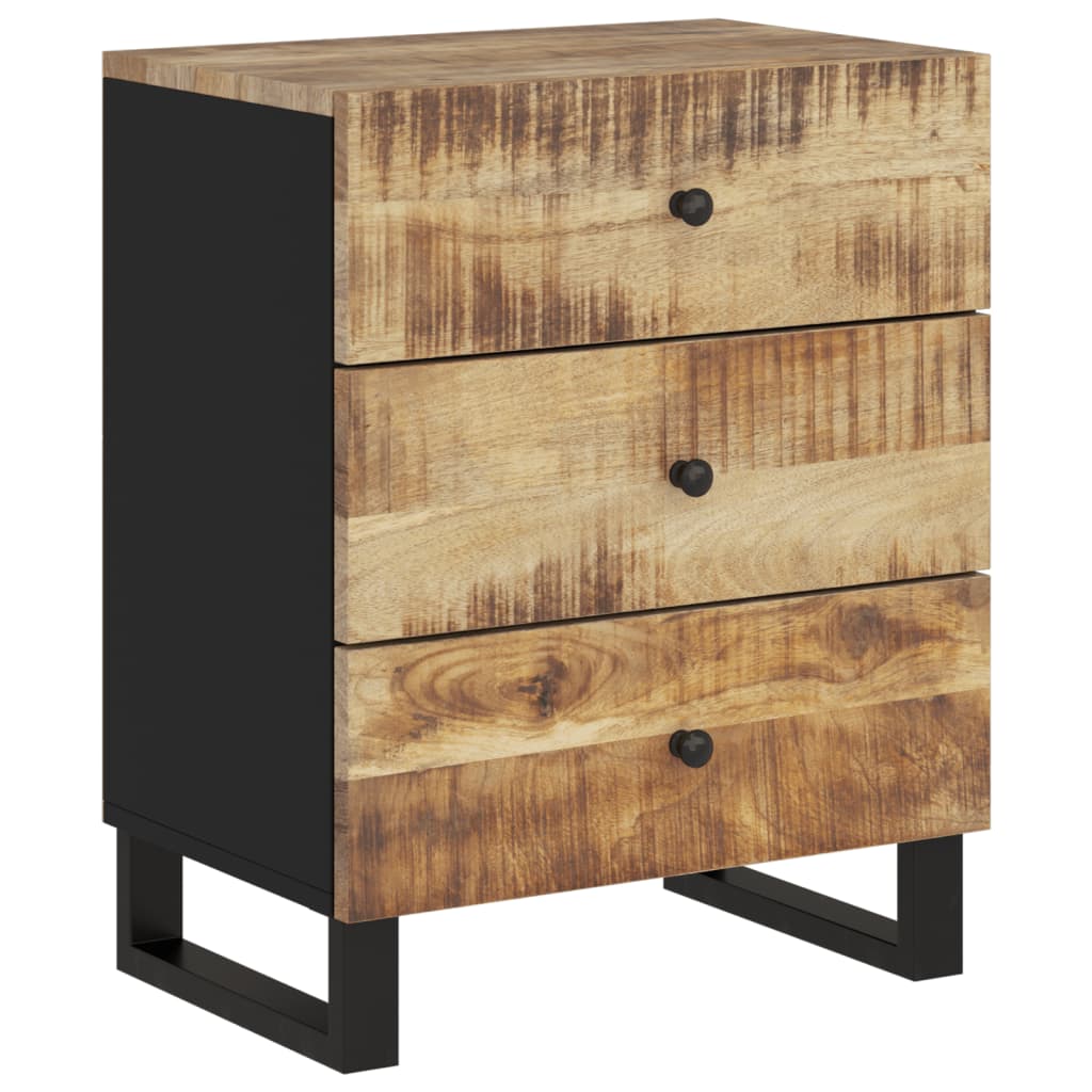 Nachtkastje 50x33x62 cm massief mangohout en bewerkt hout Nachtkastjes | Creëer jouw Trendy Thuis | Gratis bezorgd & Retour | Trendy.nl