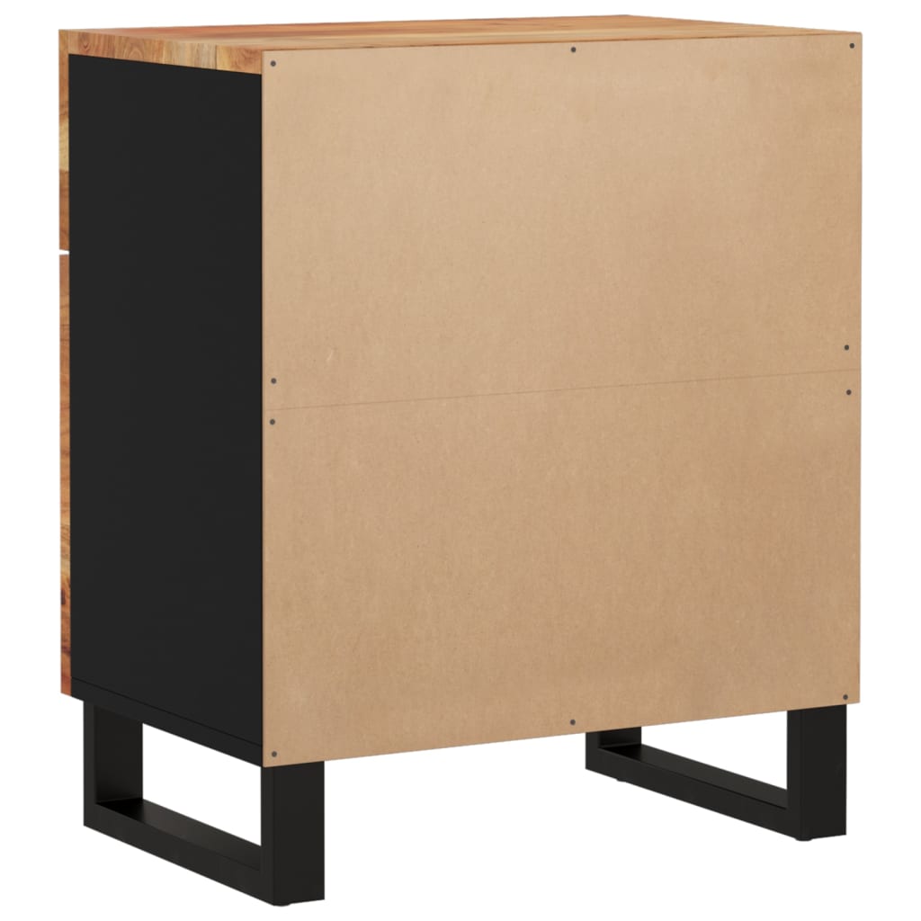 Nachtkastje 50x33x60 cm massief acaciahout en bewerkt hout Nachtkastjes | Creëer jouw Trendy Thuis | Gratis bezorgd & Retour | Trendy.nl