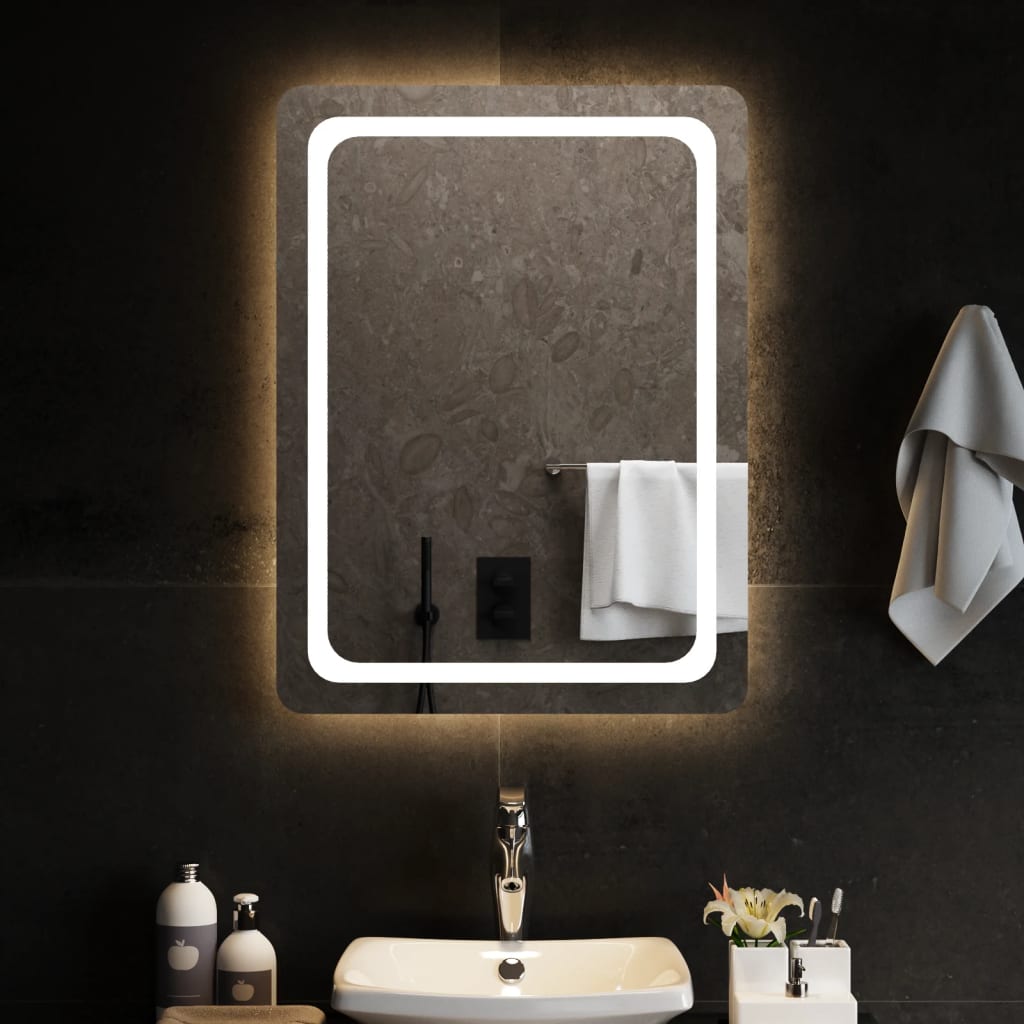 Badkamerspiegel LED 60x80 cm Spiegels | Creëer jouw Trendy Thuis | Gratis bezorgd & Retour | Trendy.nl