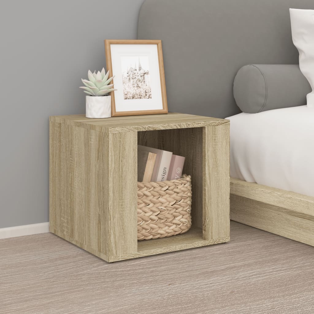 Nachtkastje 41x40x36 cm bewerkt hout sonoma eikenkleurig Nachtkastjes | Creëer jouw Trendy Thuis | Gratis bezorgd & Retour | Trendy.nl