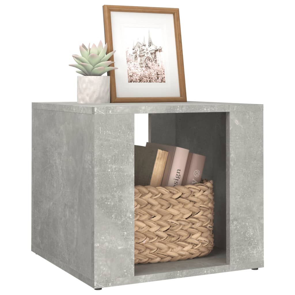 Nachtkastje 41x40x36 cm bewerkt hout betongrijs Nachtkastjes | Creëer jouw Trendy Thuis | Gratis bezorgd & Retour | Trendy.nl