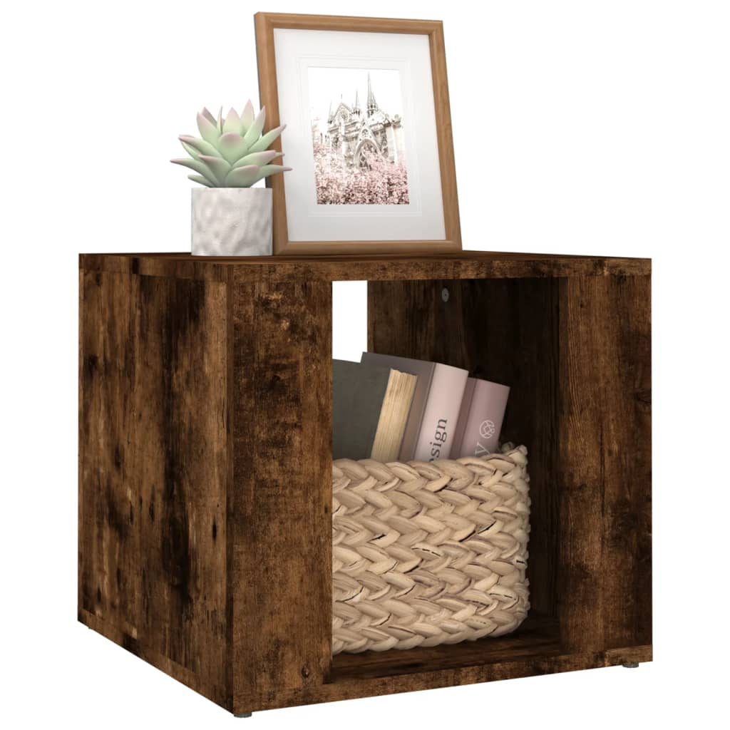 Nachtkastje 41x40x36 cm bewerkt hout gerookt eikenkleurig Nachtkastjes | Creëer jouw Trendy Thuis | Gratis bezorgd & Retour | Trendy.nl