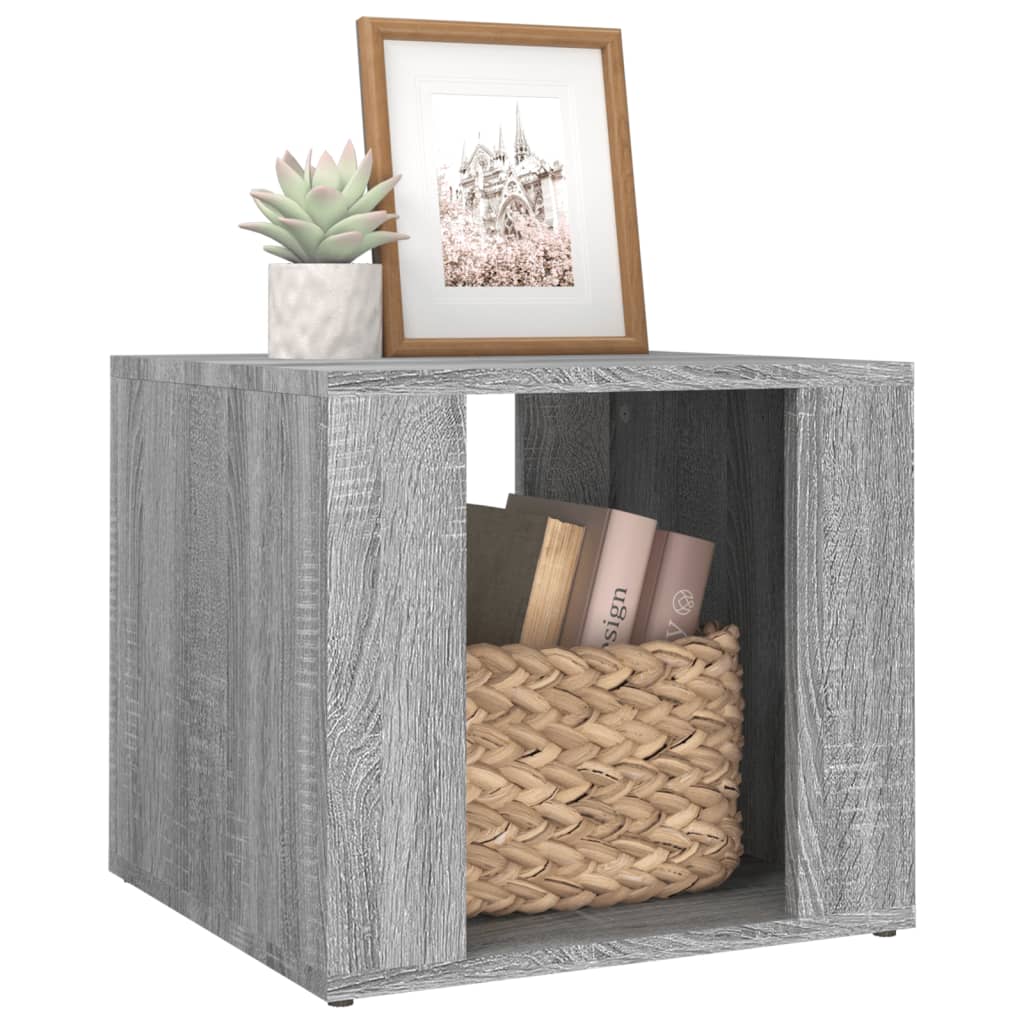 Nachtkastje 41x40x36 cm bewerkt hout grijs sonoma eikenkleur Nachtkastjes | Creëer jouw Trendy Thuis | Gratis bezorgd & Retour | Trendy.nl