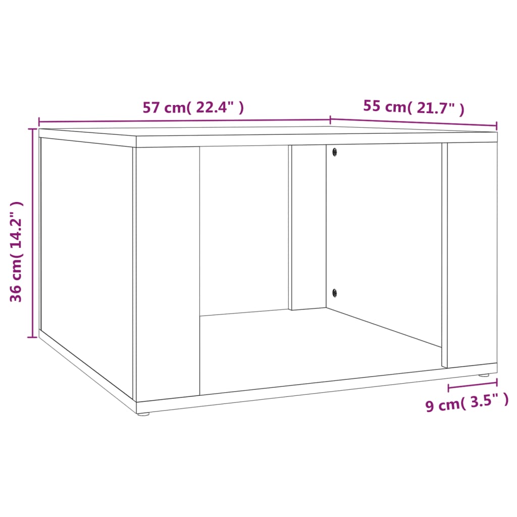 Nachtkastje 57x55x36 cm bewerkt hout wit Nachtkastjes | Creëer jouw Trendy Thuis | Gratis bezorgd & Retour | Trendy.nl