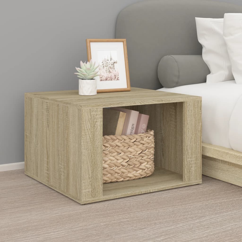 Nachtkastje 57x55x36 cm bewerkt hout sonoma eikenkleurig Nachtkastjes | Creëer jouw Trendy Thuis | Gratis bezorgd & Retour | Trendy.nl