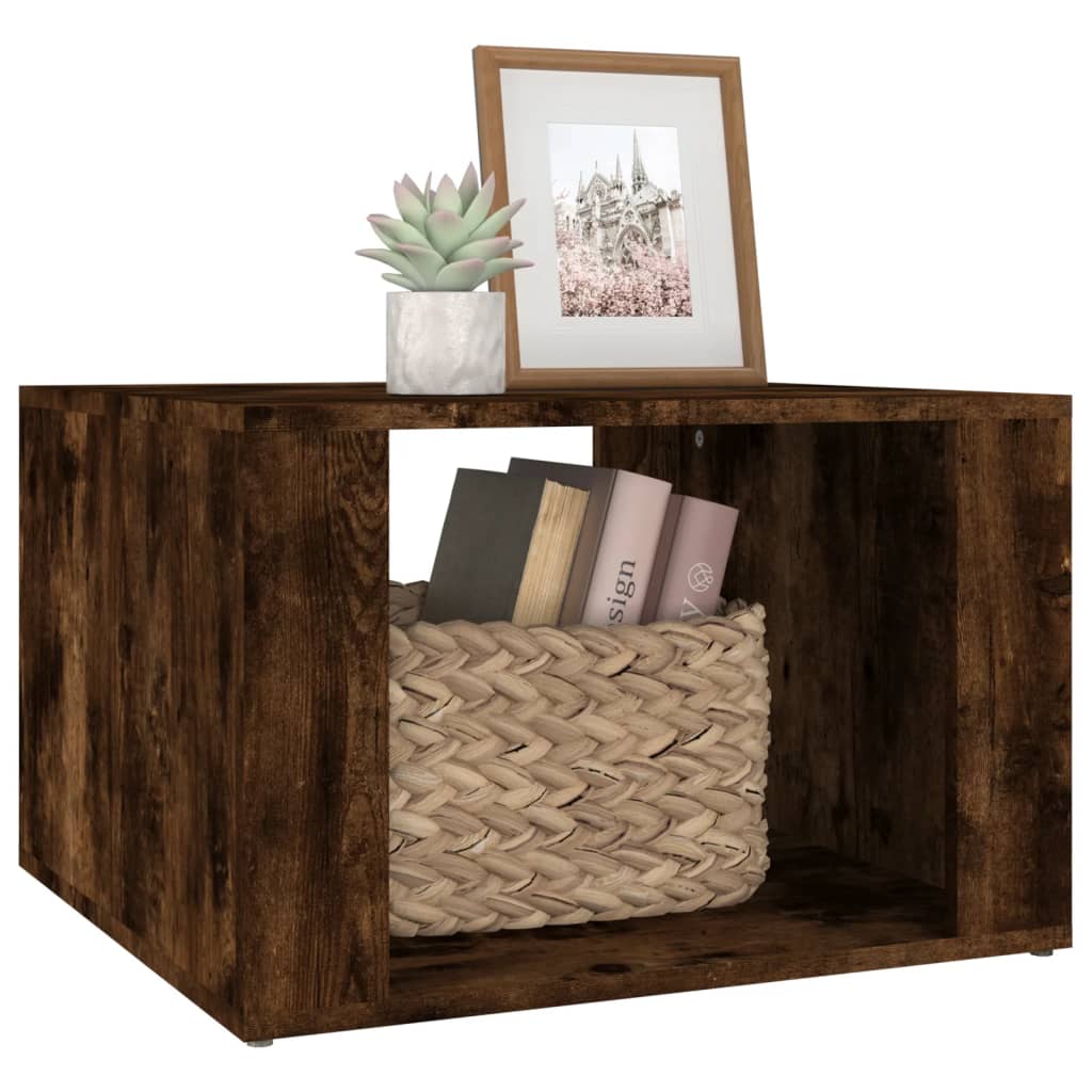 Nachtkastje 57x55x36 cm bewerkt hout gerookt eikenkleurig Nachtkastjes | Creëer jouw Trendy Thuis | Gratis bezorgd & Retour | Trendy.nl