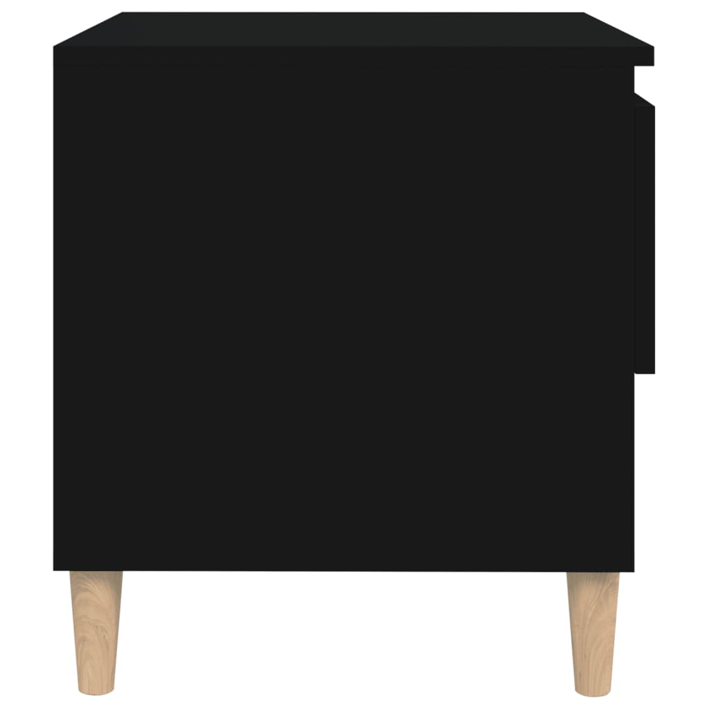 Nachtkastjes 2 st 50x46x50 cm bewerkt hout zwart Nachtkastjes | Creëer jouw Trendy Thuis | Gratis bezorgd & Retour | Trendy.nl