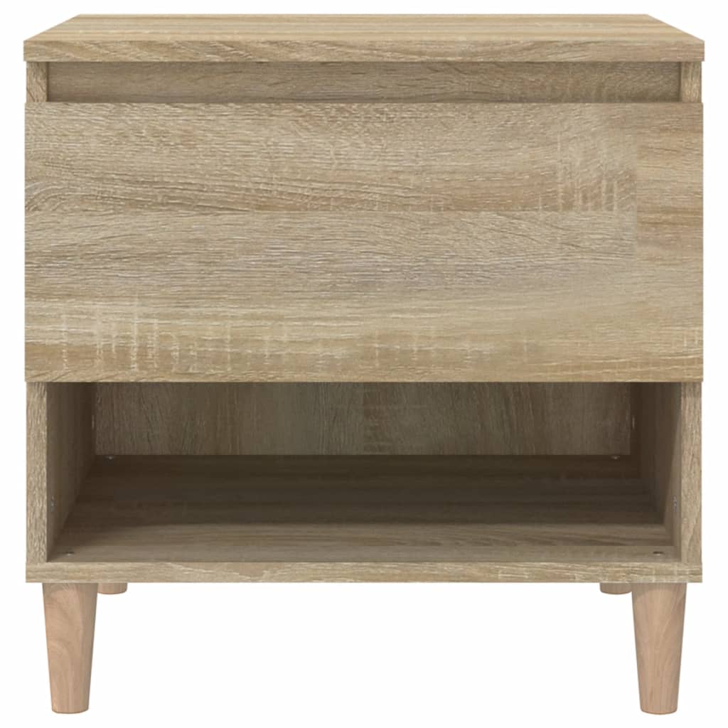 Nachtkastje 50x46x50 cm bewerkt hout sonoma eikenkleurig Nachtkastjes | Creëer jouw Trendy Thuis | Gratis bezorgd & Retour | Trendy.nl