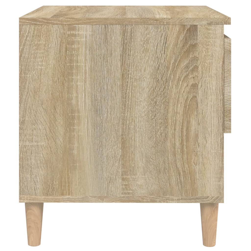 Nachtkastje 50x46x50 cm bewerkt hout sonoma eikenkleurig Nachtkastjes | Creëer jouw Trendy Thuis | Gratis bezorgd & Retour | Trendy.nl