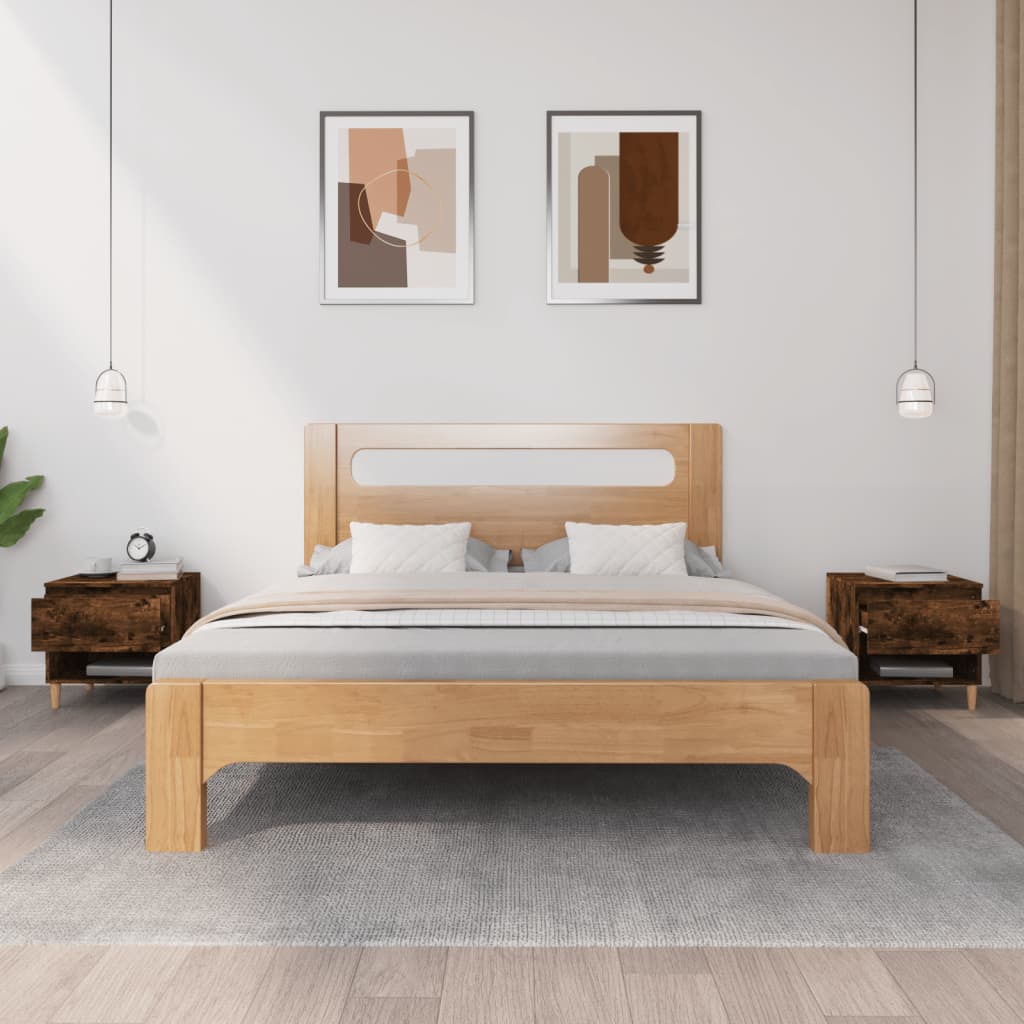 Nachtkastjes 2 st 50x46x50 cm bewerkt hout gerookt eikenkleurig Nachtkastjes | Creëer jouw Trendy Thuis | Gratis bezorgd & Retour | Trendy.nl